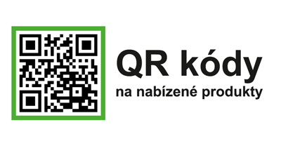 QR kódy na nabízené produkty